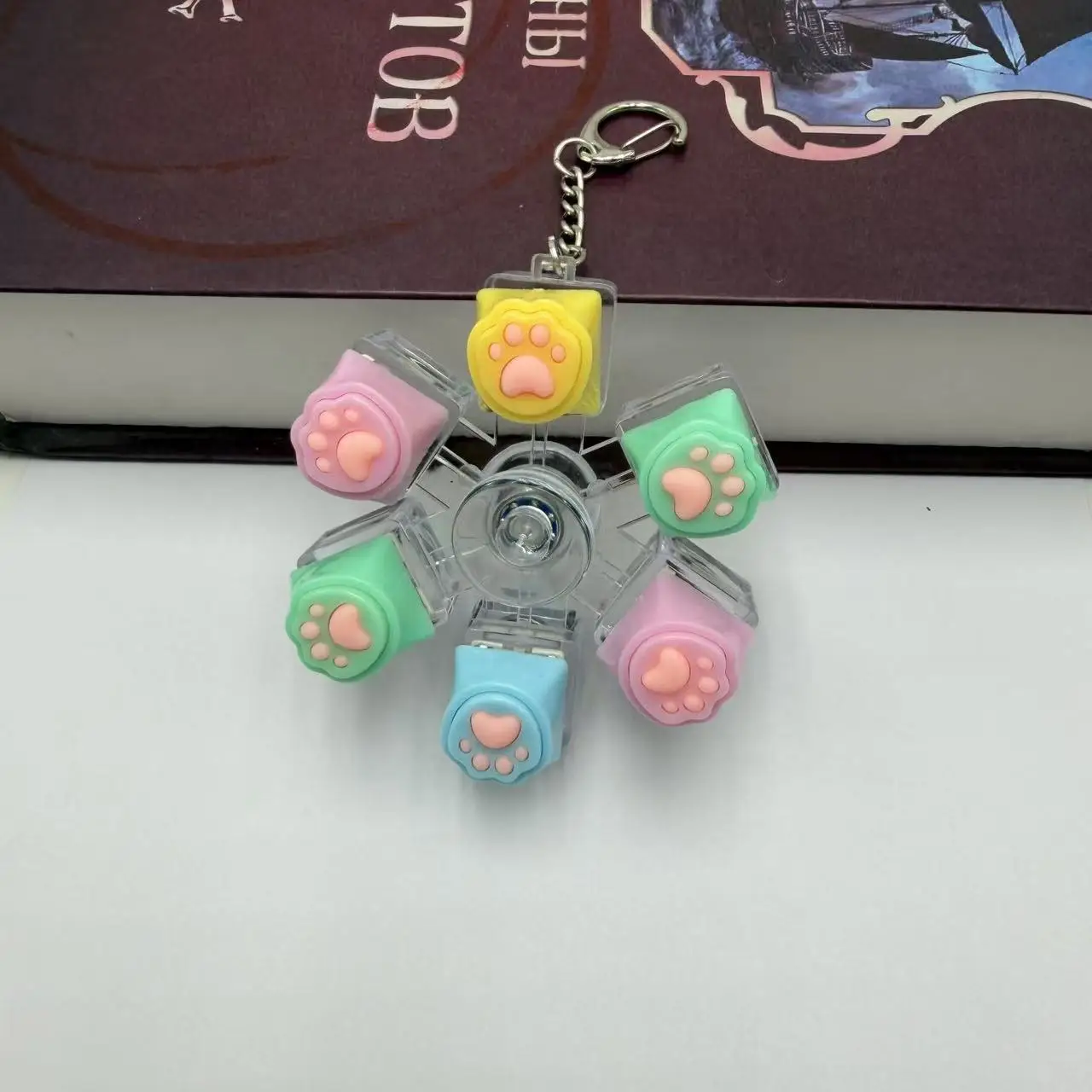 Cat Paw Clicky Keychain view 6