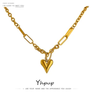Stainless Steel Heart Pendant Necklace