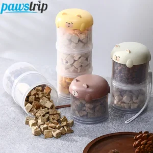 3-Layer Portable Pet Food Container