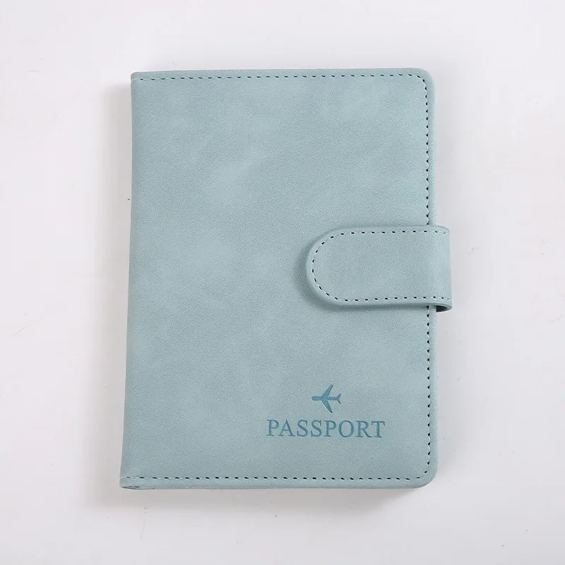 Faux Leather Passport Cover with Card Slots - Image 2