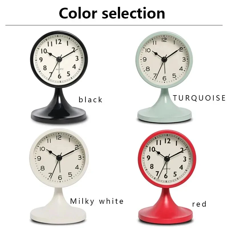 Nordic Style Silent Alarm Clock with Night Light