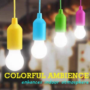 Battery Pull Cord Light Bulb Lantern