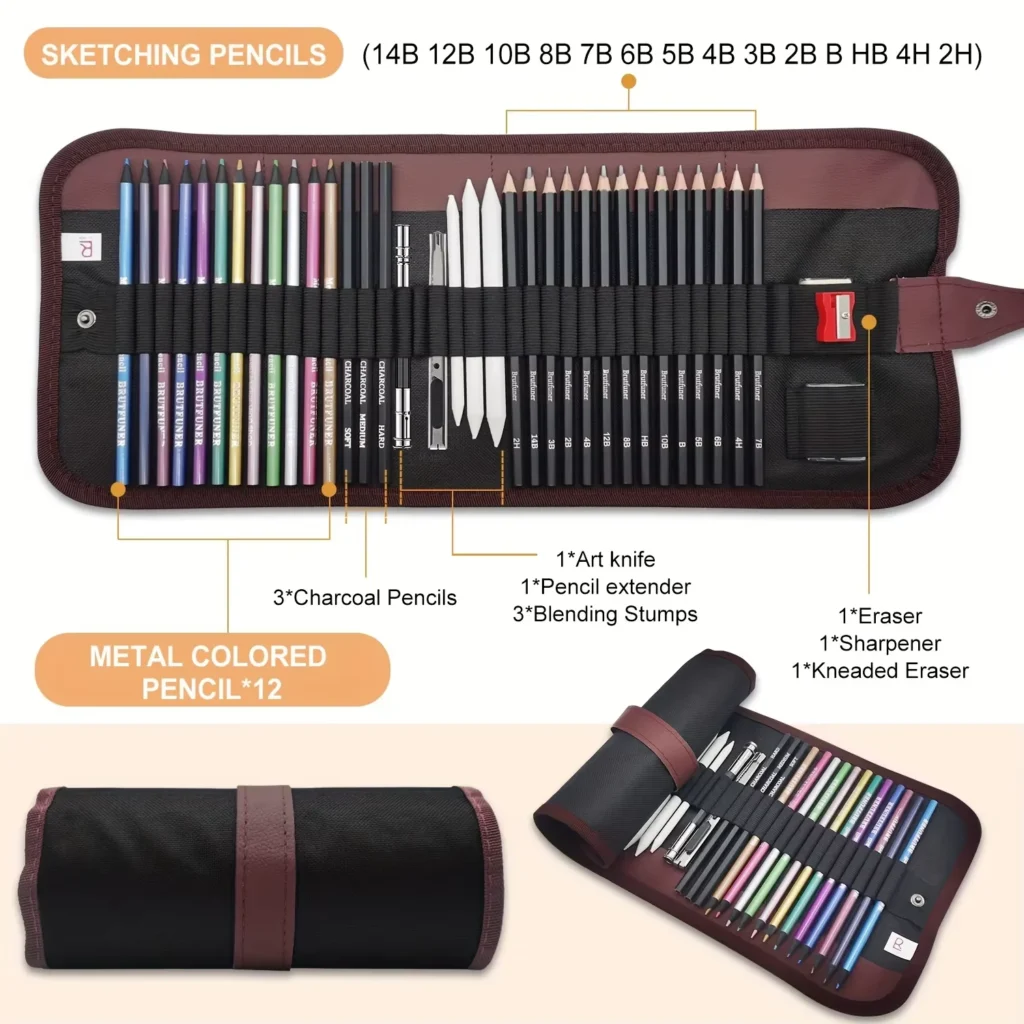 Sketching Pencil Art Set with Blending Tools