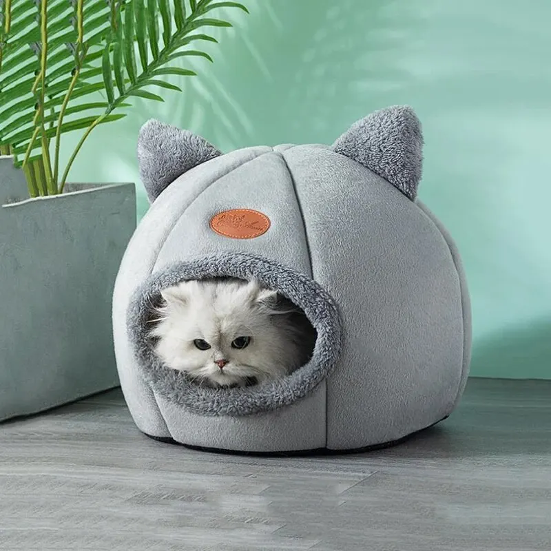 Cat Head Shaped Warm Pet Bed - Image 5