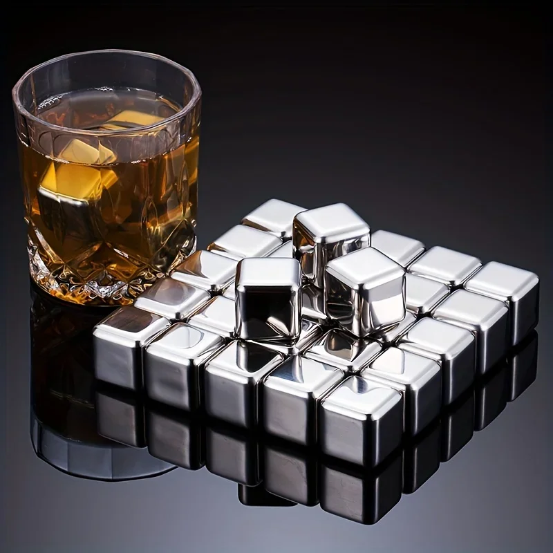 Stainless Steel Whisky Chilling Stones - Image 3