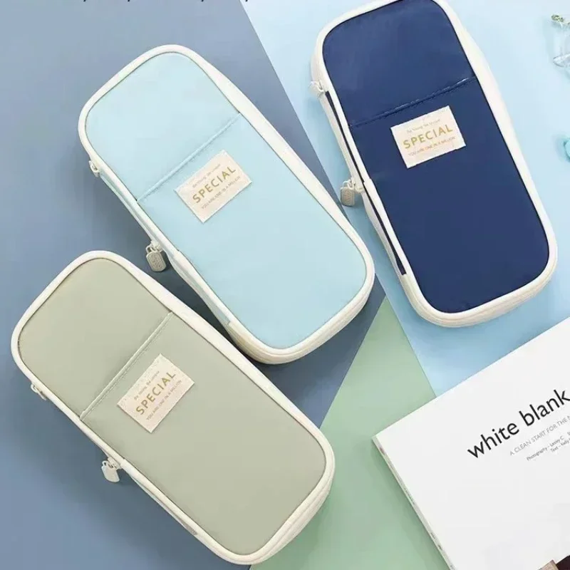 Canvas Double Layer Pencil Case