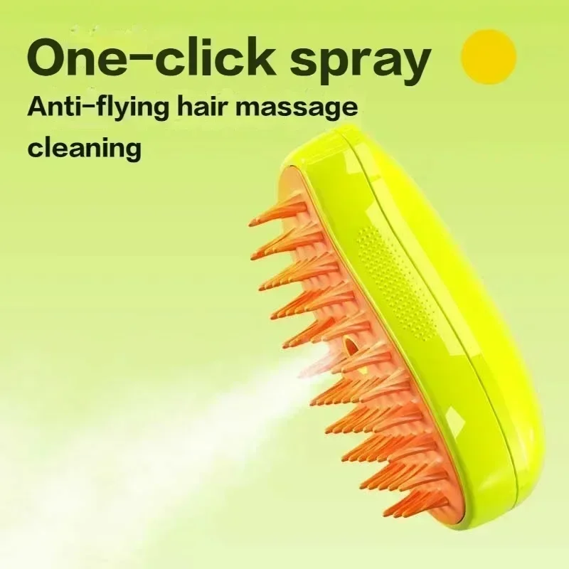 3-in-1 Steam Spray Pet Grooming Brush - Image 4