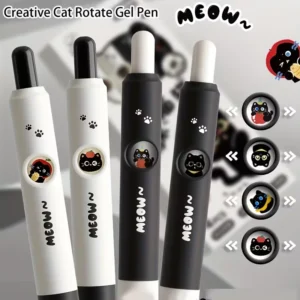 Cat Paw Retractable Gel Pens, Set of 4