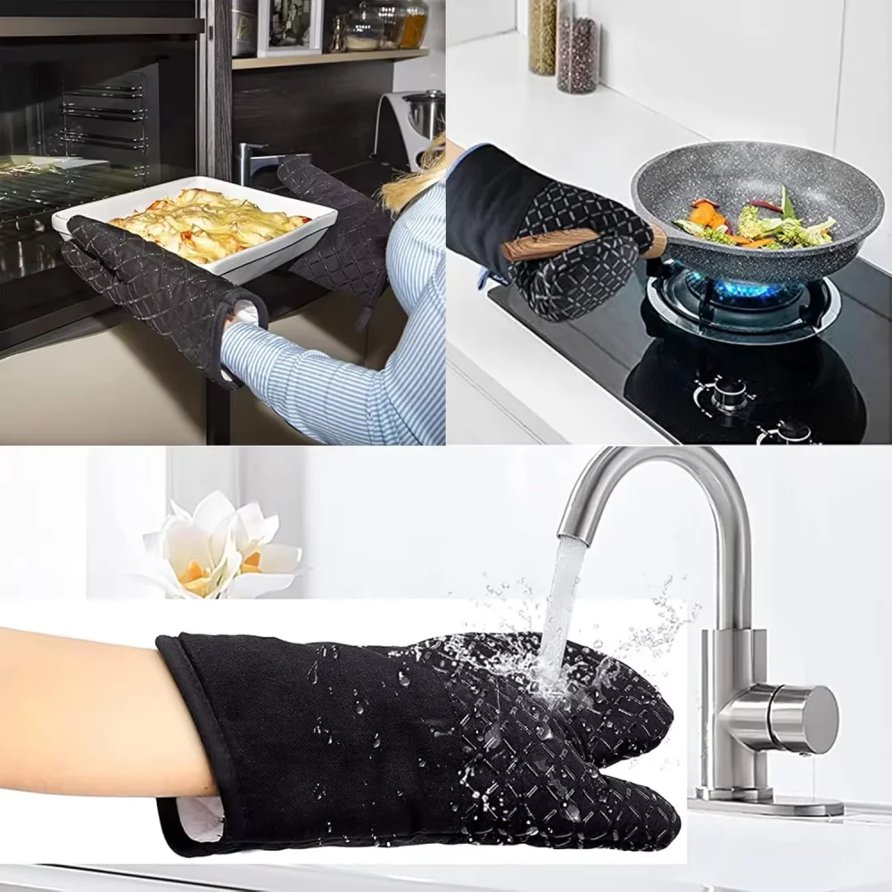 Oven Gloves and Pot Holder Set - Image 5