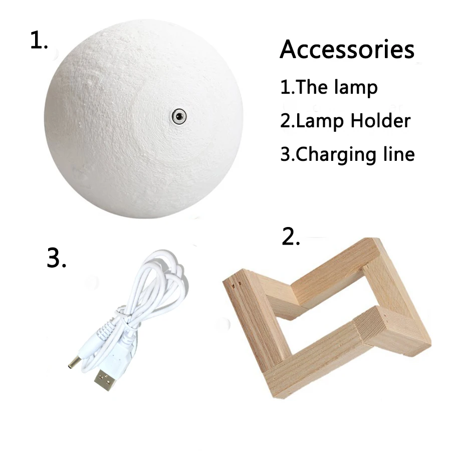 3D Moon Lamp with 16 Colours - Image 9