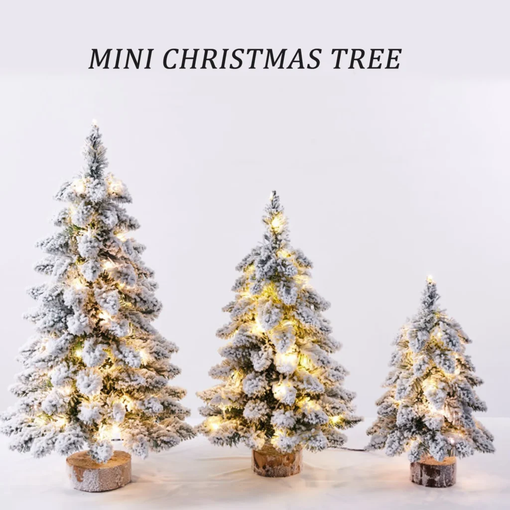 Snow Flocked Tabletop Christmas Tree