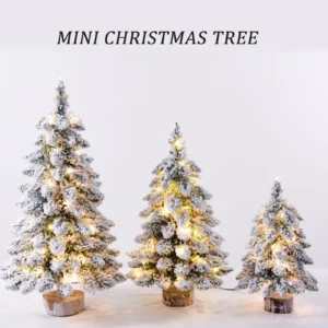 Snow Flocked Tabletop Christmas Tree