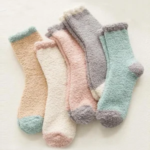 Fluffy Bed Socks, 5 Pairs