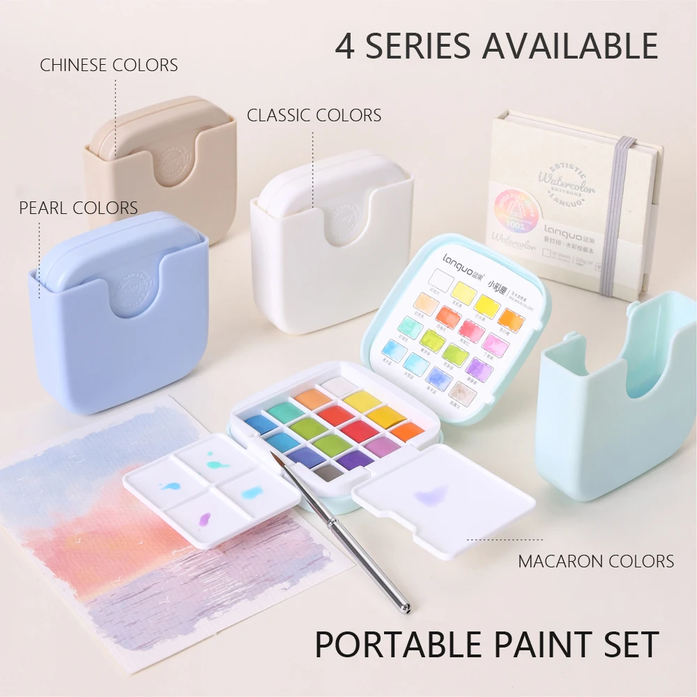 16 Colour Mini Watercolour Paint Set - Image 2