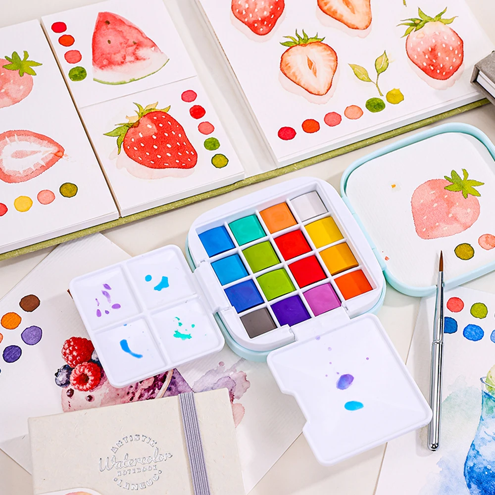 16 Colour Mini Watercolour Paint Set - Image 5