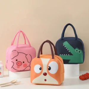 Cartoon Animal Thermal Lunch Bag for Kids