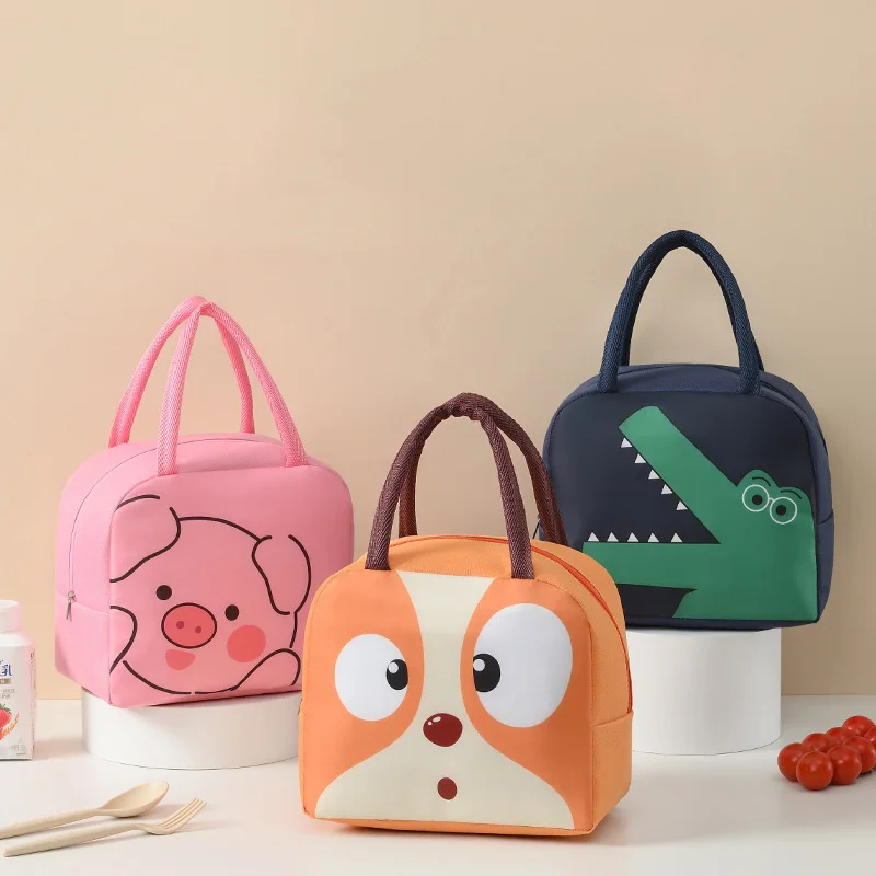 Cartoon Animal Thermal Lunch Bag for Kids