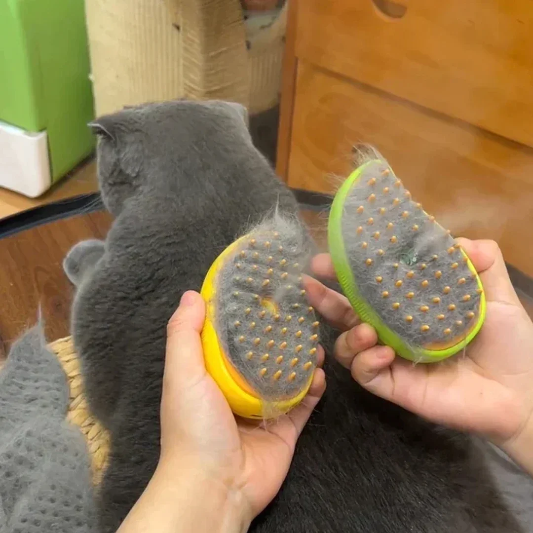 3-in-1 Steam Spray Pet Grooming Brush - Image 5