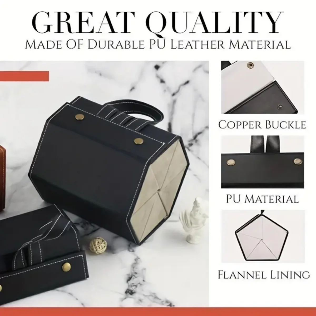Foldable Leather Sunglasses Organiser - Image 2
