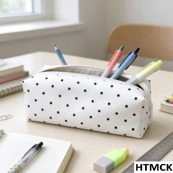 Large Polka Dot Pencil Case