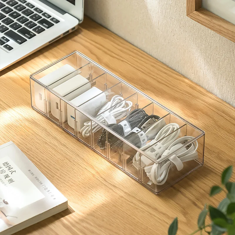 8-Grid Charging Cable Storage Box