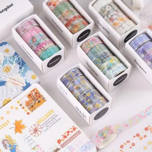 Vintage Flower Washi Tape Set