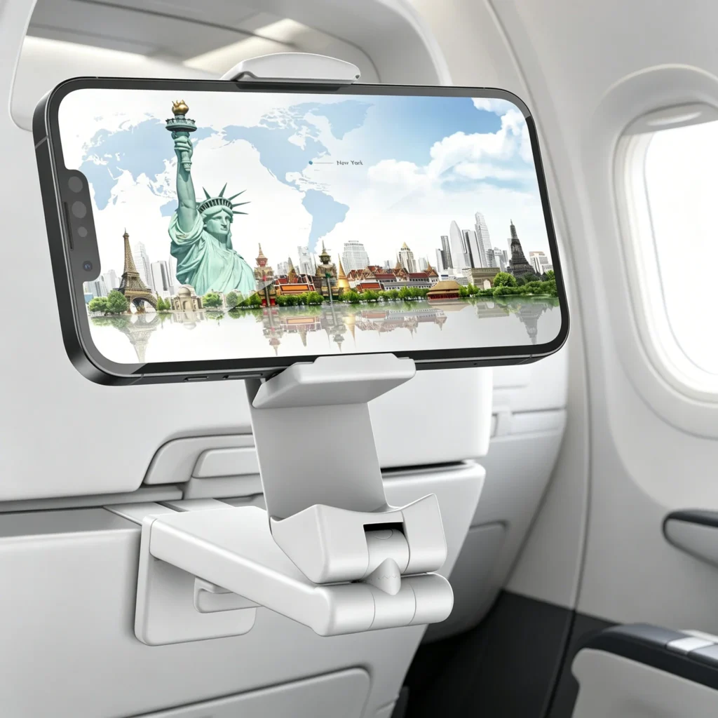 Foldable Travel Phone Stand for Planes
