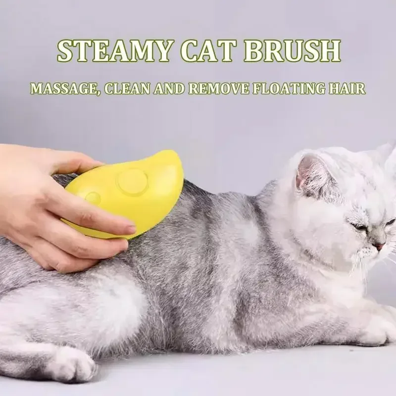 3-in-1 Steam Spray Pet Grooming Brush - Image 2