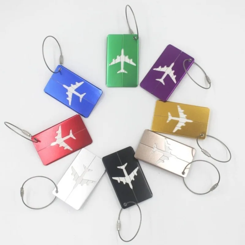 Aluminium Aeroplane Luggage Tag