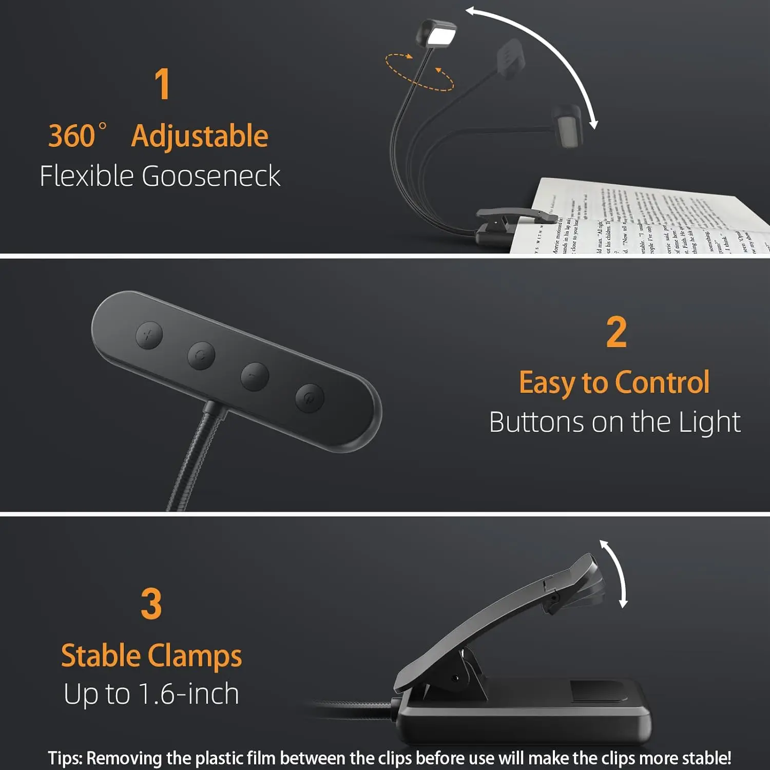 Clip-On 14 LED Book Light - Image 5