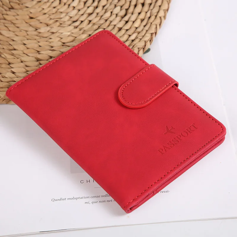 Faux Leather Passport Cover with Card Slots - Image 6