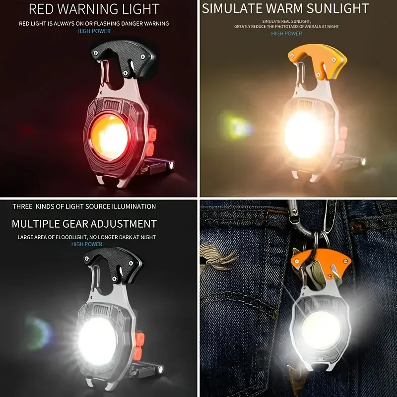 Magnetic COB Work Light Keychain Torch - Image 4