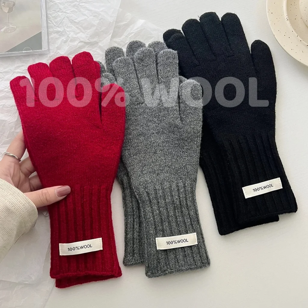 Wool Touchscreen Gloves for Women