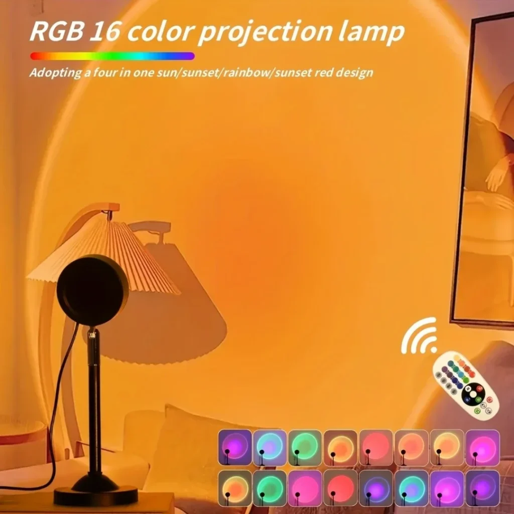 Mini Sunset Projector Lamp with Remote