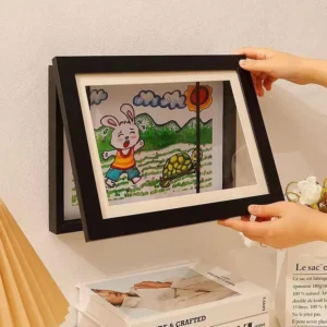 Magnetic Wooden Flip Art Frame