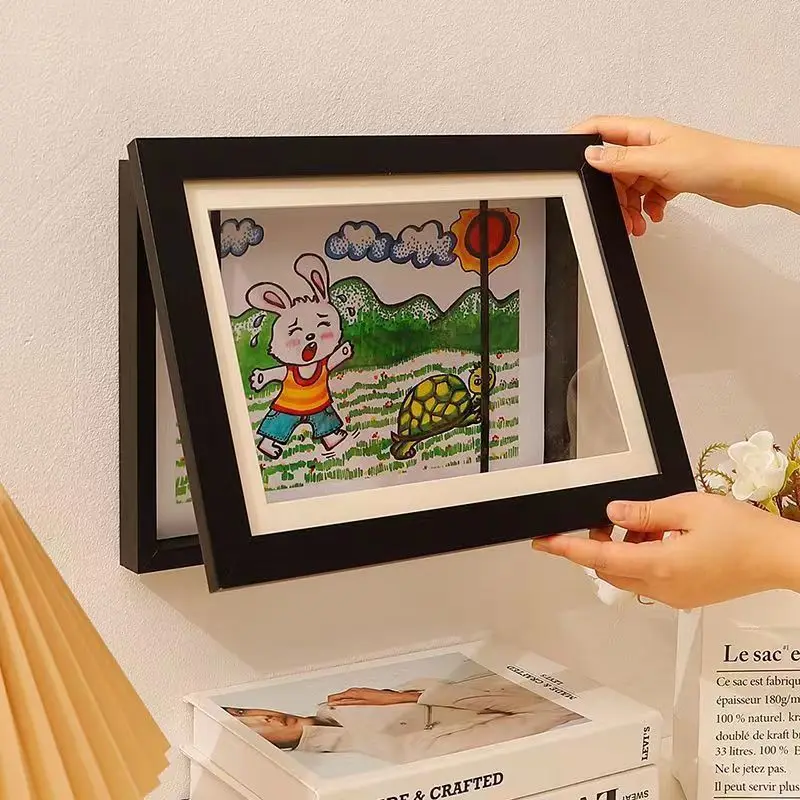 Magnetic Wooden Flip Art Frame