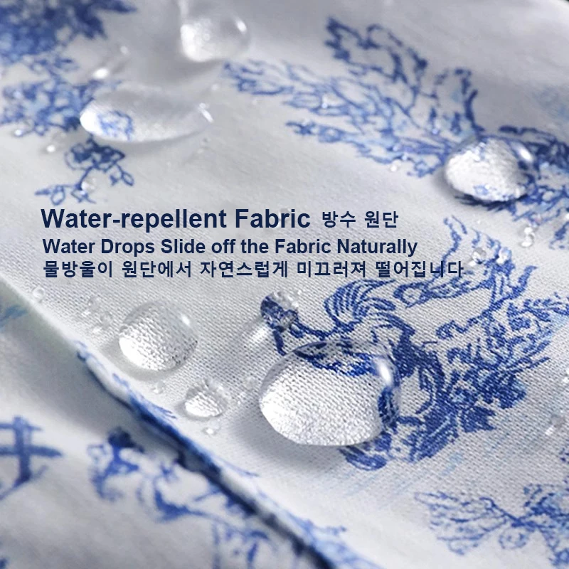 Long Ruffled Water-Resistant Cotton Apron - Image 2