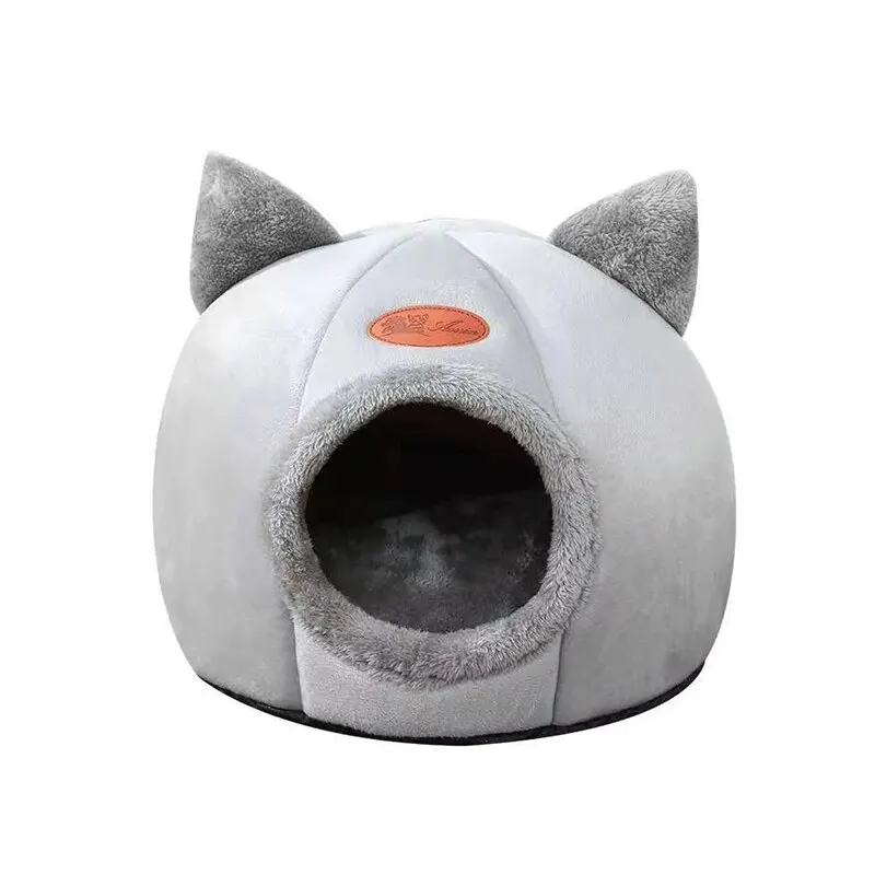 Cat Head Shaped Warm Pet Bed - Image 4