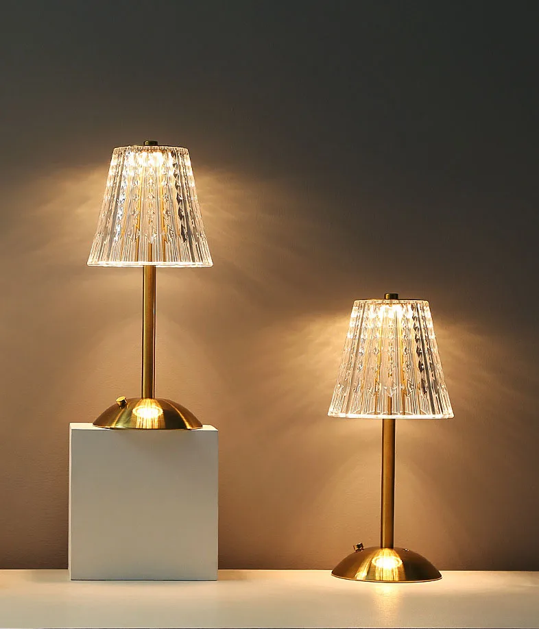 Rechargeable Crystal Touch Table Lamp