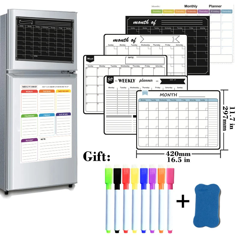 A3 Magnetic Dry Erase Weekly Planner