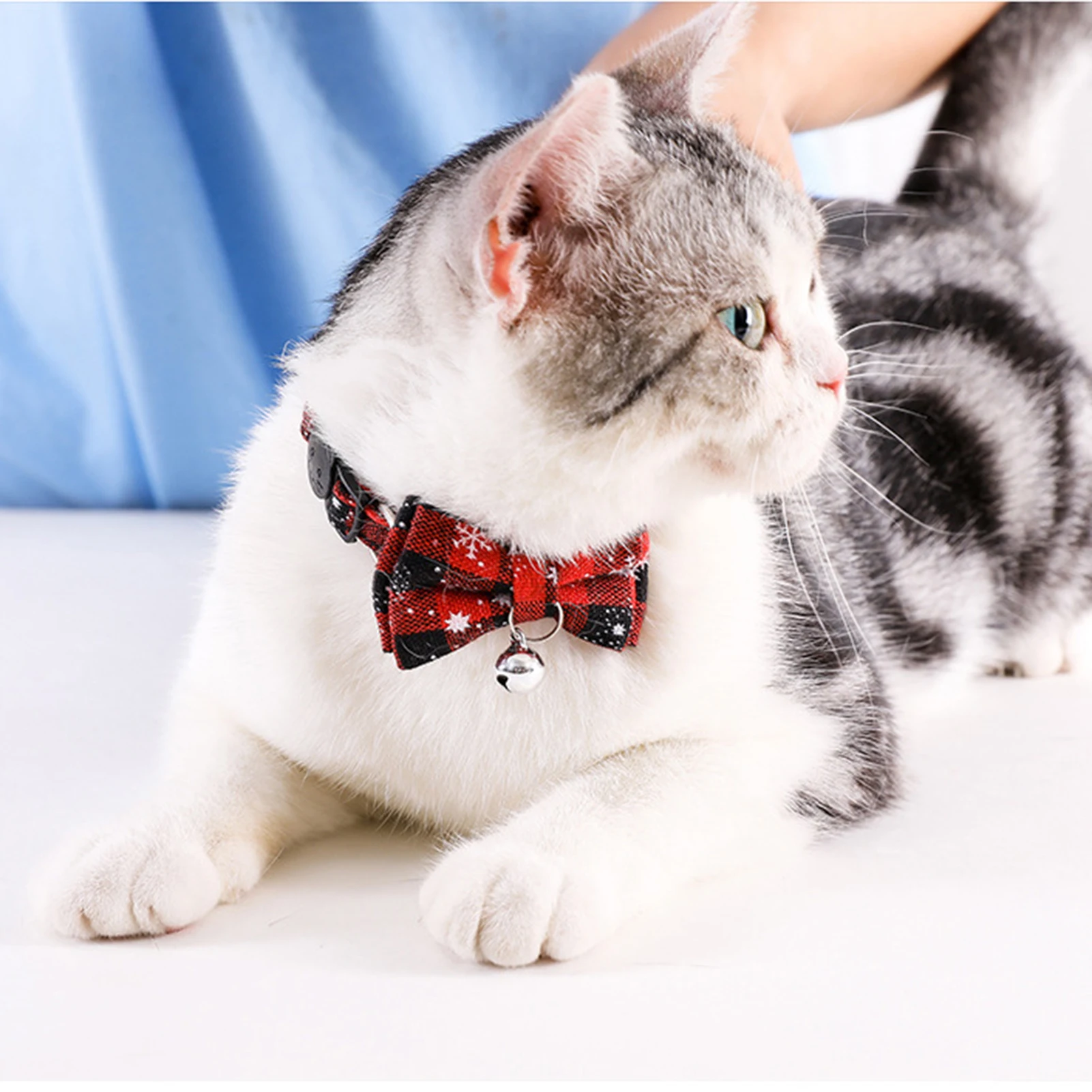 Bow Tie Breakaway Cat Collar with Bell - Image 2