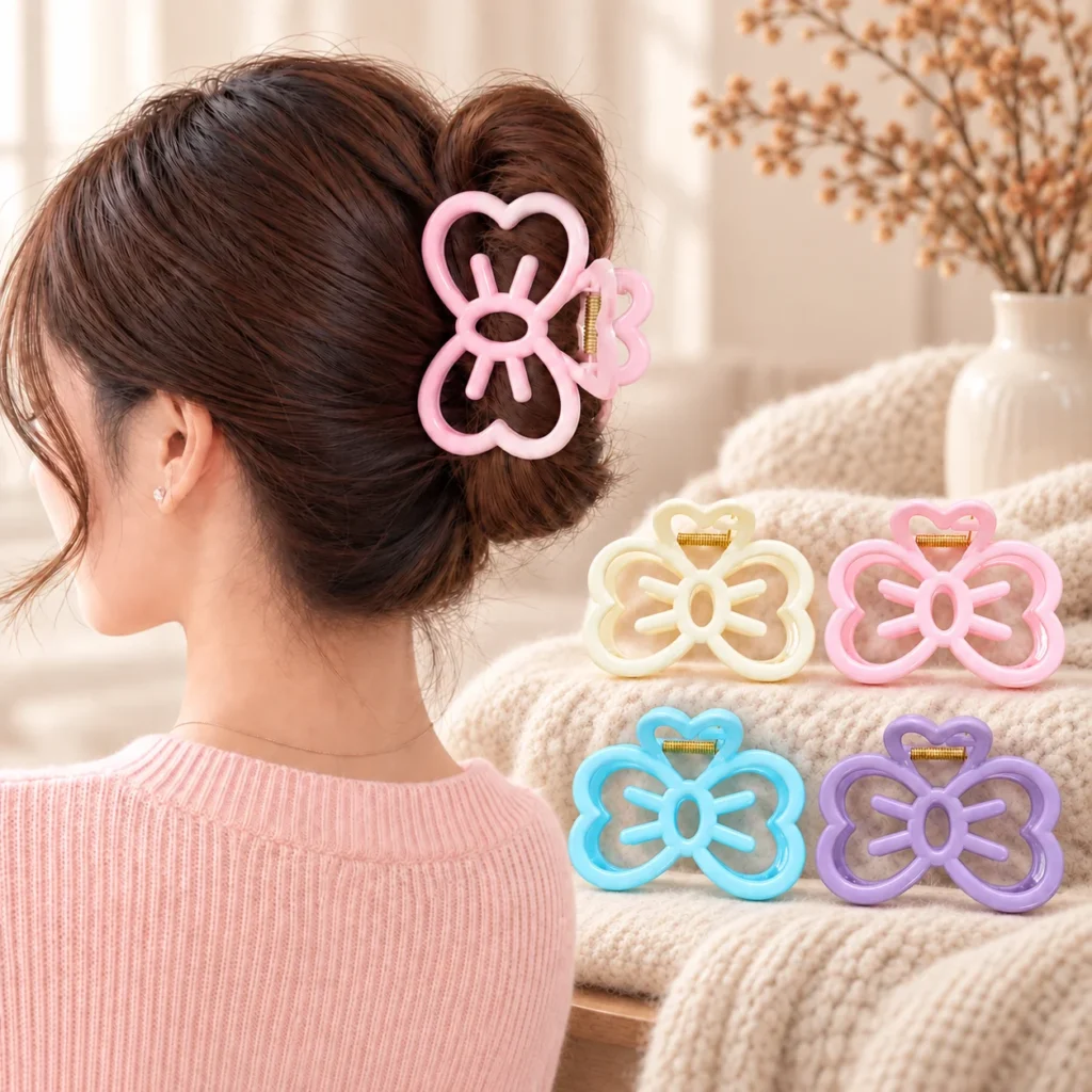 Large Butterfly Hair Claw Clips