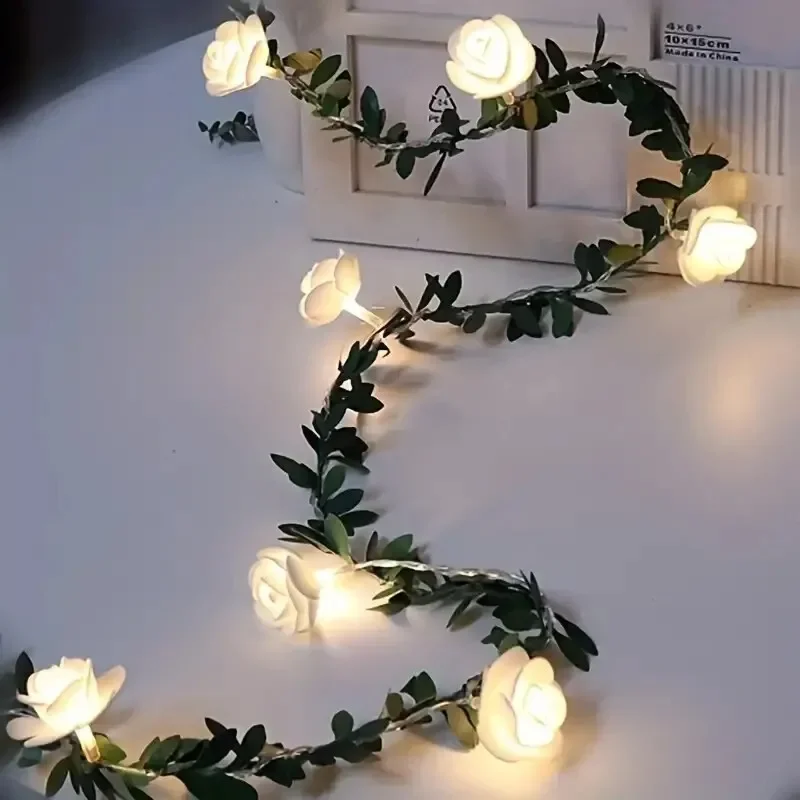 Battery Rose Flower String Lights