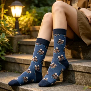 Swimming Otter Novelty Socks