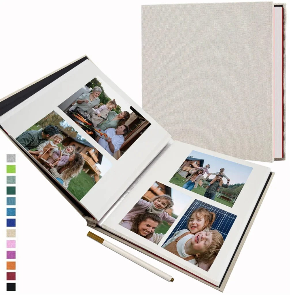Linen Self-Adhesive Scrapbook Photo Album