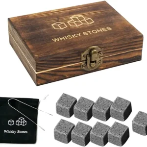 Granite Whisky Stones Gift Set