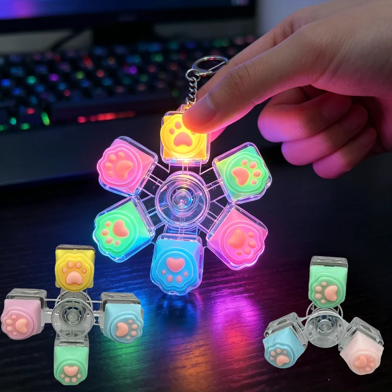 Cat Paw Clicky Keychain
