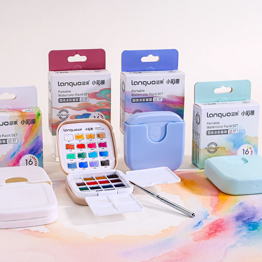 16 Colour Mini Watercolour Paint Set - Image 6