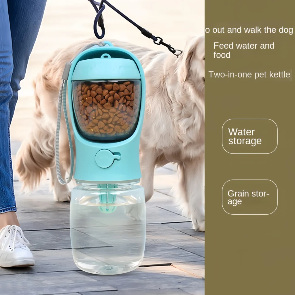 2-in-1 Travel Water and Food Bottle for Dogs