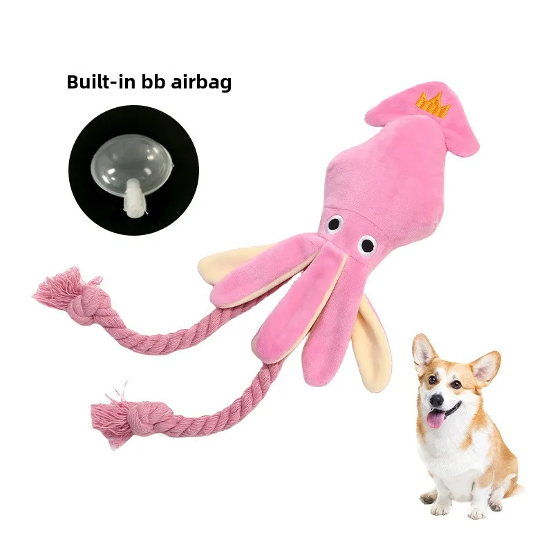 Squeaky Octopus Dog Chew Toy - Image 5